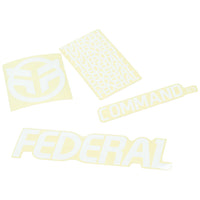 Federal Command ICS Frame Sticker Set - White