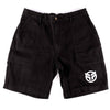 Federal Embroidered Canvas Shorts - Black