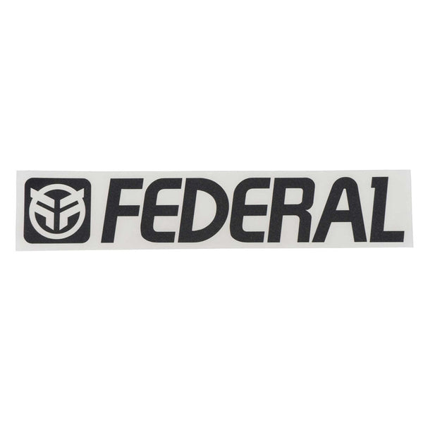 Federal 170mm Die Cut Sticker - Black