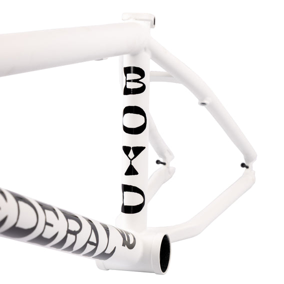 Federal Boyd Hilder V2 BMX Frame - Matt White seat tube sticker