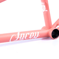 Federal Dan Lacey BMX Frame - Matt Sunset Peach down tube graphic