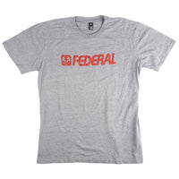 Federal Blown Out T-shirt - Grey Front | Federal BMX