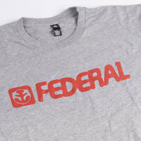 Federal Blown Out T-shirt - Grey Close up detail print | Federal BMX