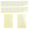 Federal Boyd ICS2 Frame Sticker Set - Light Grey