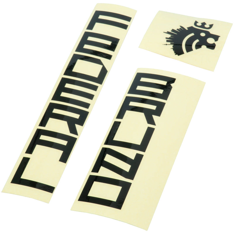 Federal Bruno 3 Frame Sticker Set - Black