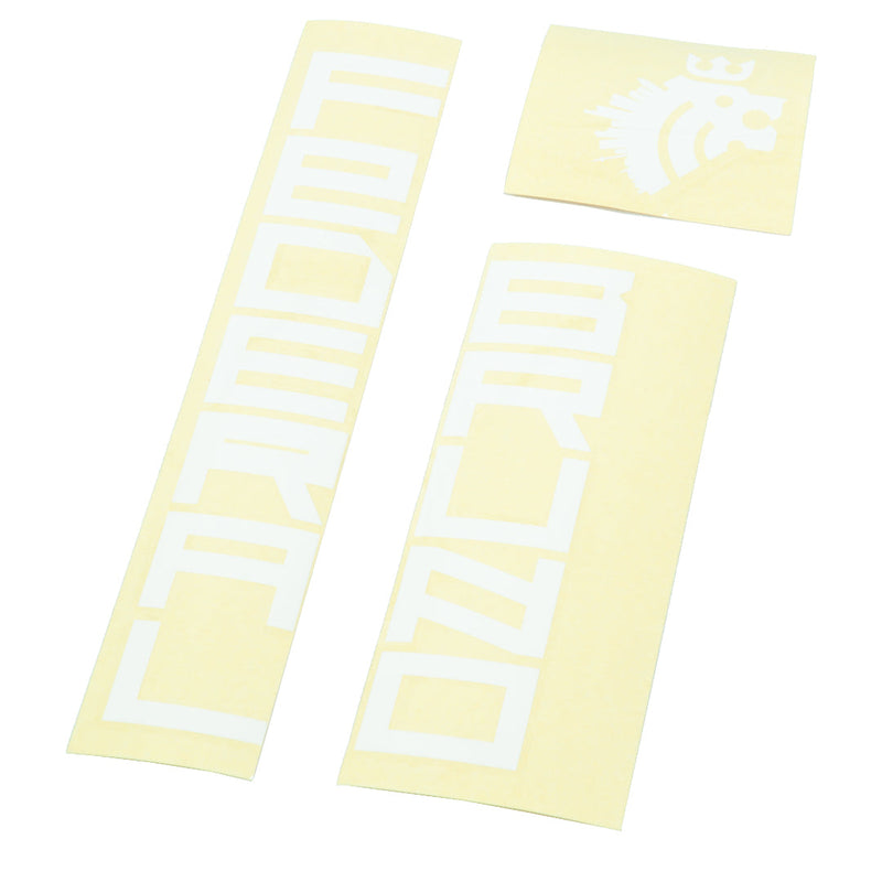 Federal Bruno 3 Frame Sticker Set - White