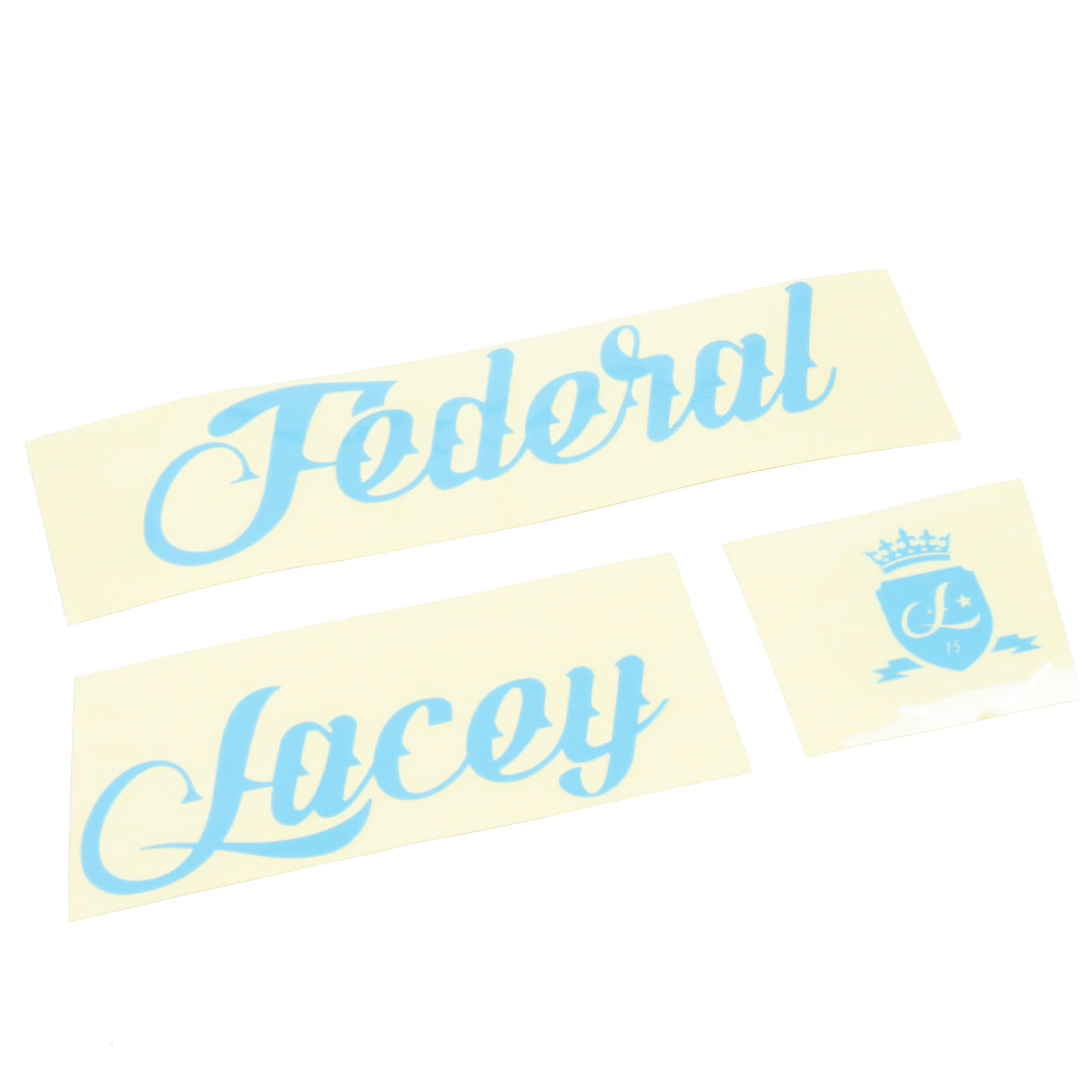 Federal Lacey Frame Sticker Set - Blue