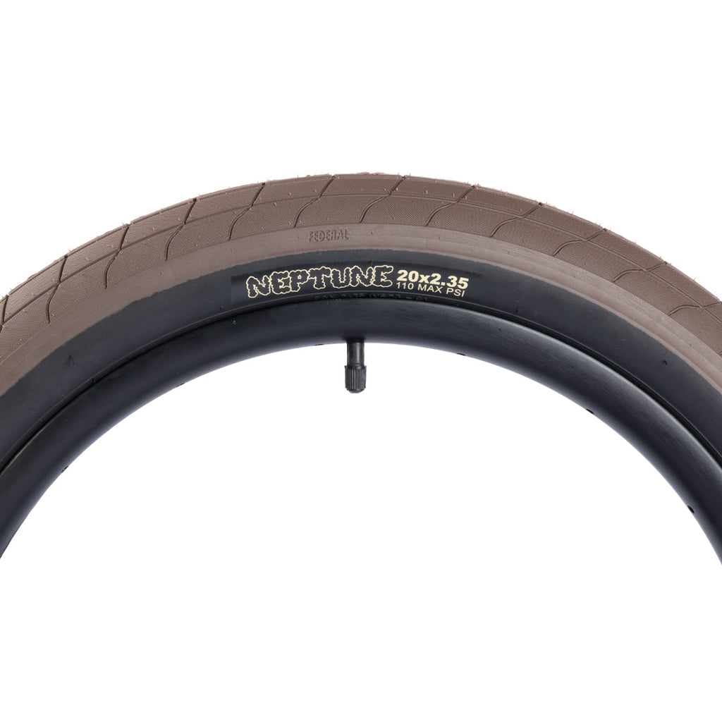 Federal Neptune Tyre - Brown With Black Sidewall 2.35" | BMX