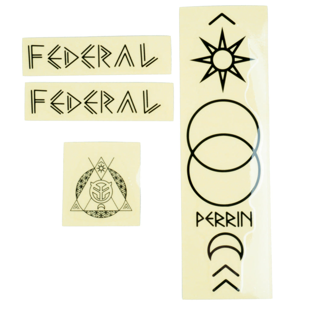 Federal Perrin ICS2 Frame Sticker Set - Black