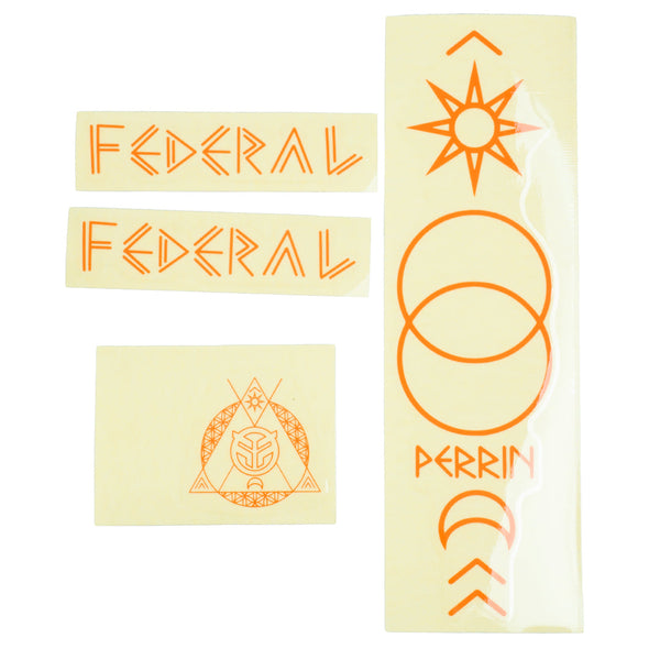 Federal Perrin ICS2 Frame Sticker Set - Orange