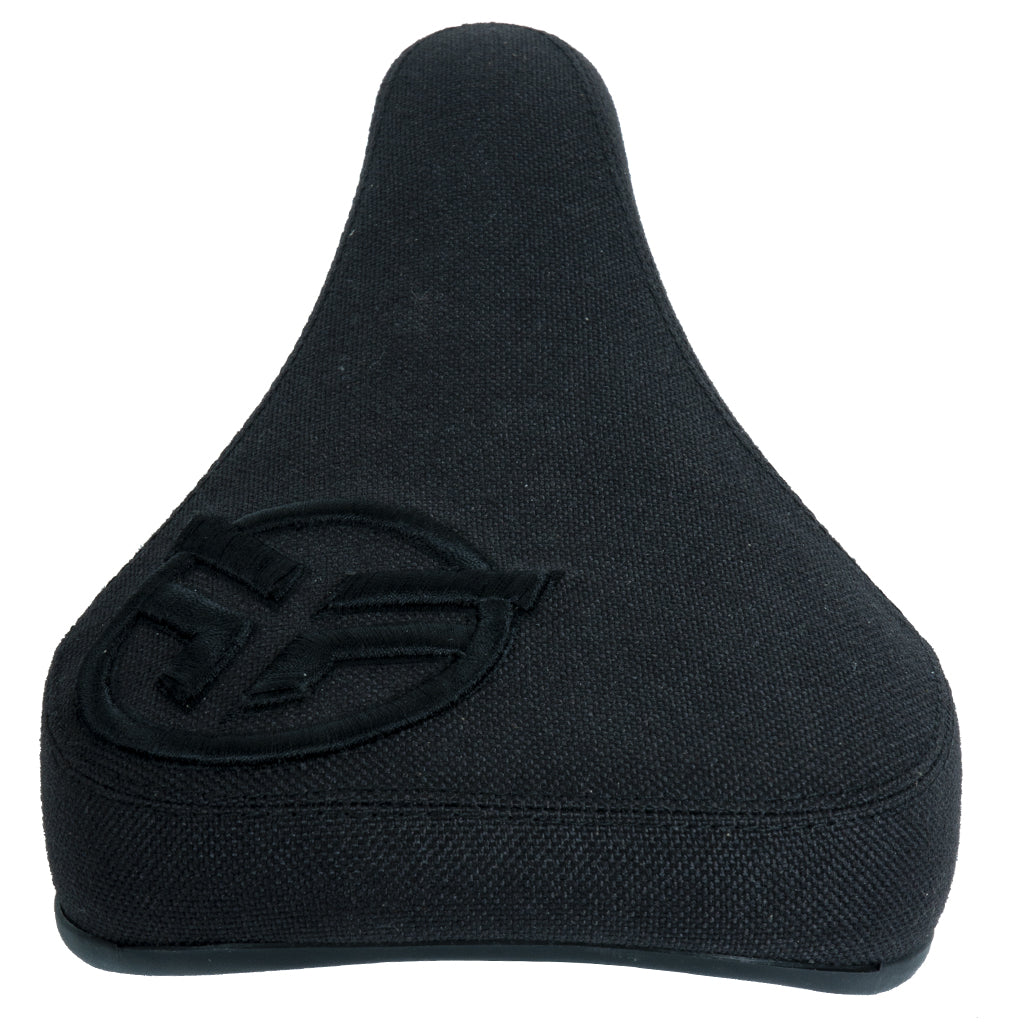 Federal Slim Steath Logo Seat - Black With Raised Black Embroidery