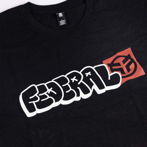 Federal Tagged T-Shirt - Black Close Up Detail | Federal BMX