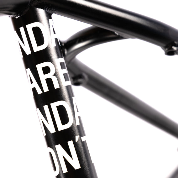 Federal Joe Jarvis V2 BMX Frame - Black seat tube graphic