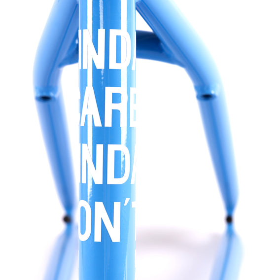 Federal Joe Jarvis V2 BMX Frame - Blue Funk seat tube graphic