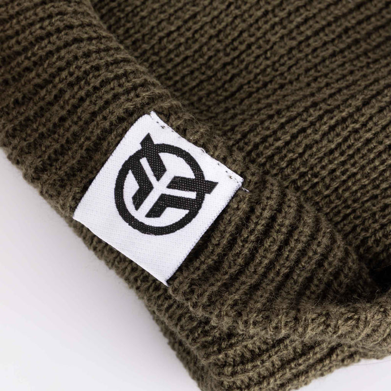 Federal Boxed Logo Beanie - Olive Green reverse tag