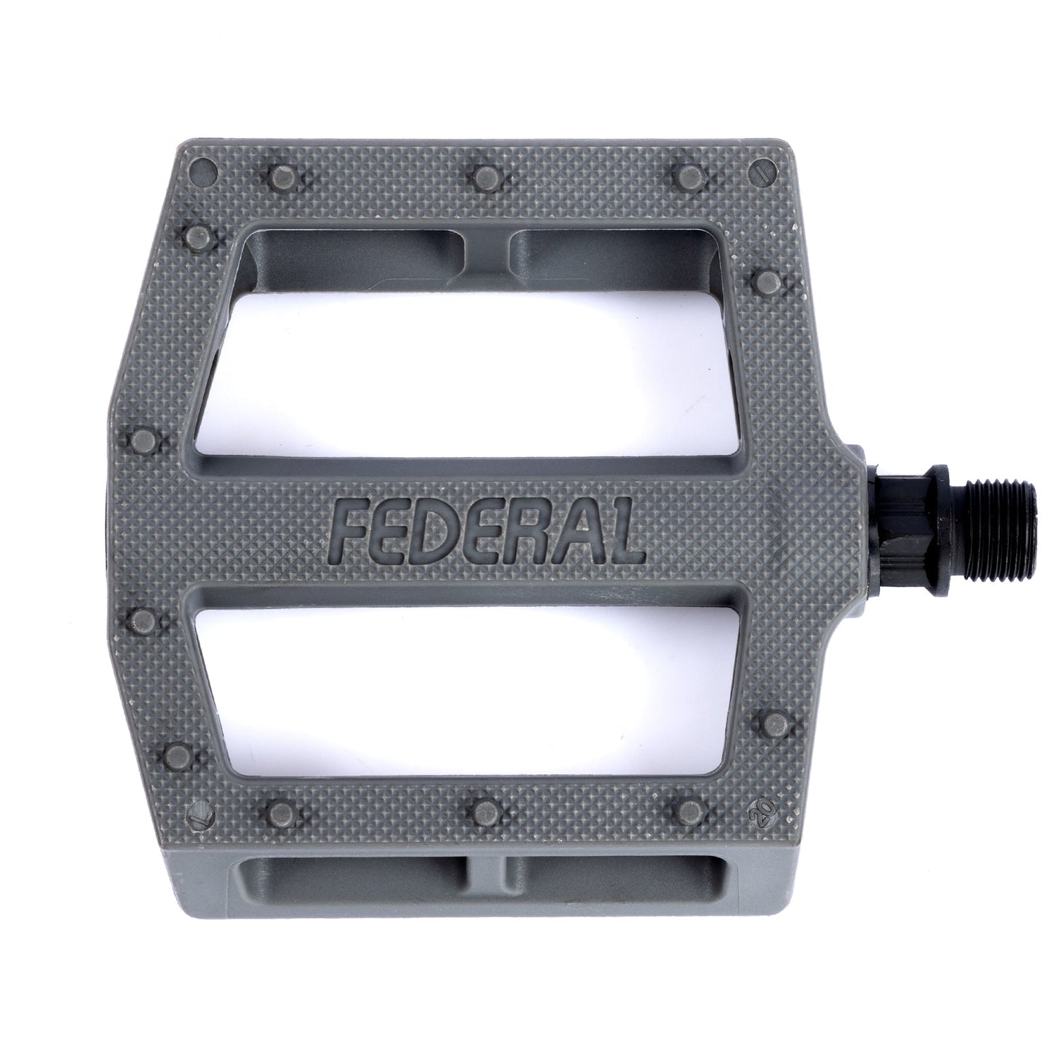 Federal Contact Plastic Pedal - Dark Grey 9/16"