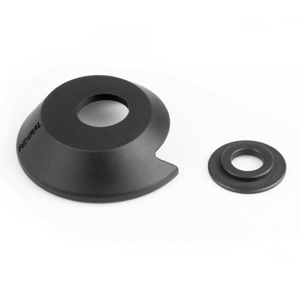 Federal Drive Side Plastic Hubguard With Universal Washer - Black 14mm