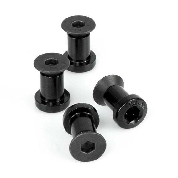 Pernos de rueda dentada Federal Impact Guard negros (paquete de 4)