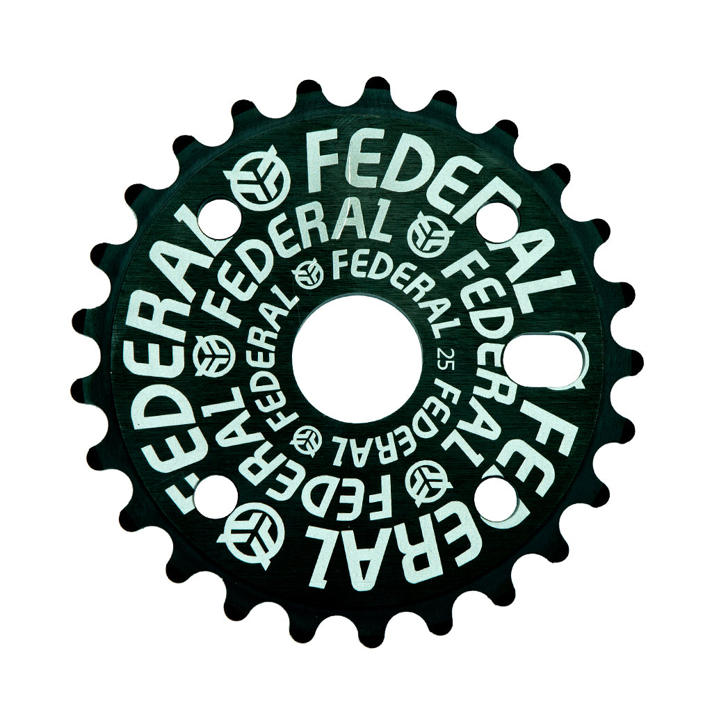 Federal Logo Solid Sprocket - Black