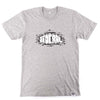 Grey t-shirt with black and white graphic design on a white background Federal Bricks T-Shirt - Heather Grey