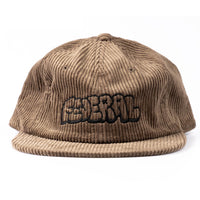 Federal Corduroy Tag Logo Cap - Brown