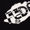 Federal Marble T-Shirt - Black close up detail of t shirt design