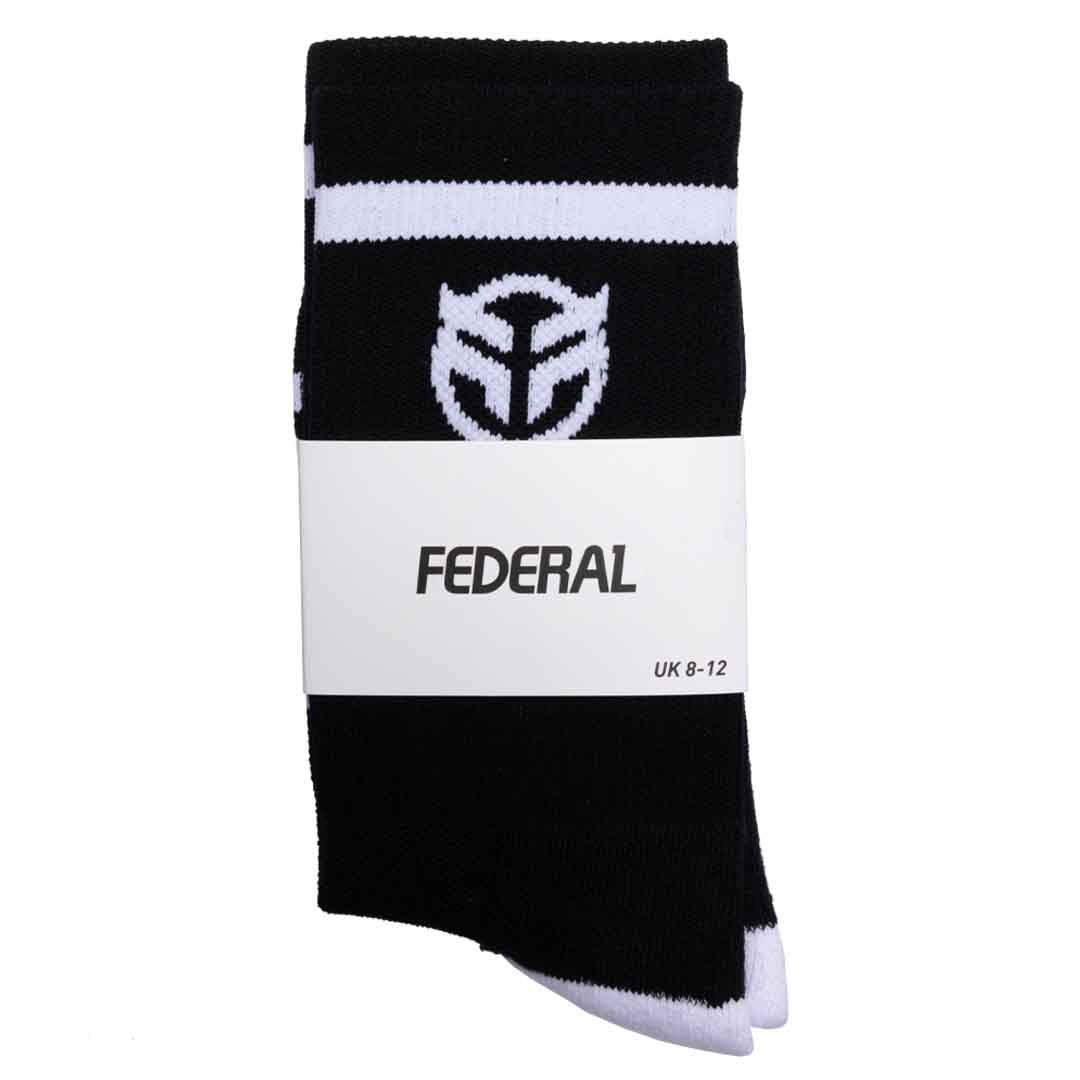 Federal Logo Socks - Black UK 8-12
