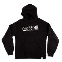 Federal Tagged Outline Hoodie Black whole hoodie