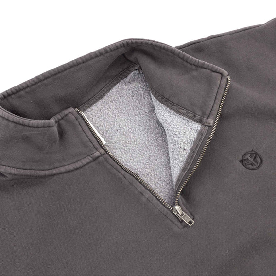 Federal Workers Fleece - Faded Black inside collar