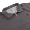 Federal Workers Fleece - Faded Black collar detail