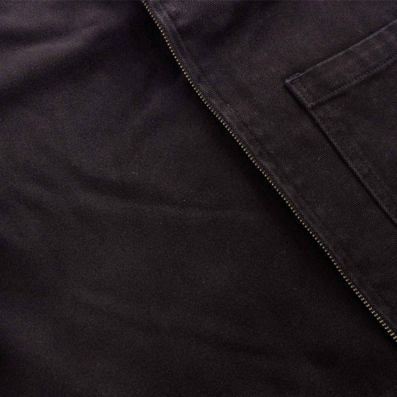 Federal Workers Vest - Black lining and zip detail