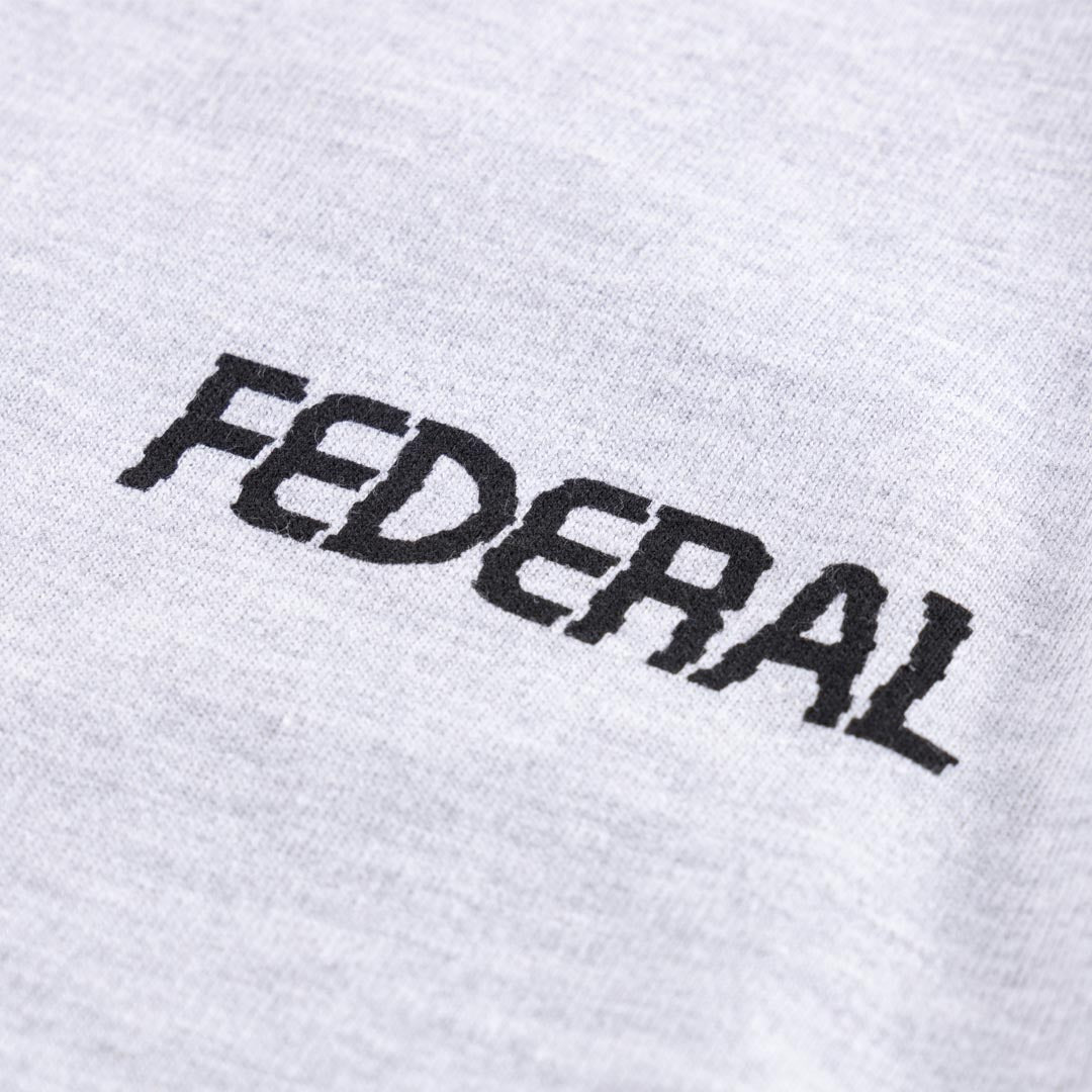Federal Glitched Hoodie - Grey
