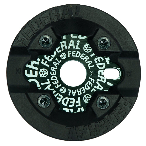 Federal Logo Solid Sprocket With Impact Guard - Black